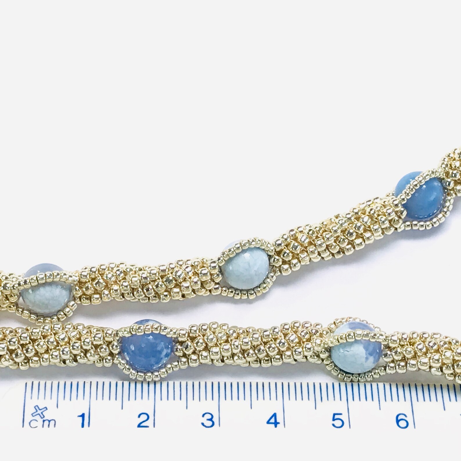 Twisted Herringbone Rope Necklace Herringbone Gemstone Rope Etsy