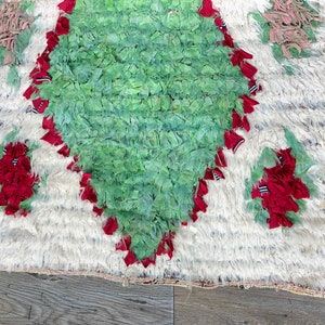 Vintage runner Boucherouite Rug, rug Living Room aesthetic, Hallway rug, Colorful Runner, Morocco Runner rug, Boucherouite rugs image 5