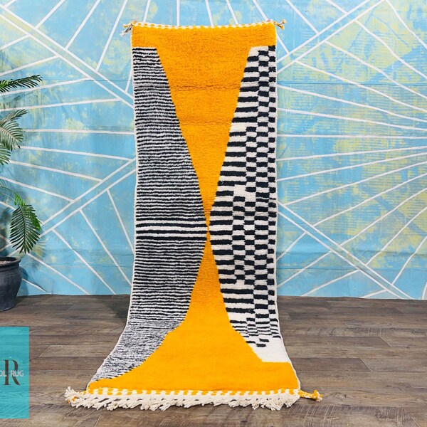 Black and White Striped Hallway Rug Etsy