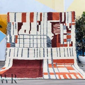 Fabulous Rug 8.6x10 Ft - Beni Ourain Rug - Moroccan Area Rug - Handmade Rug - Moroccan Rug - Berber Wool Rug