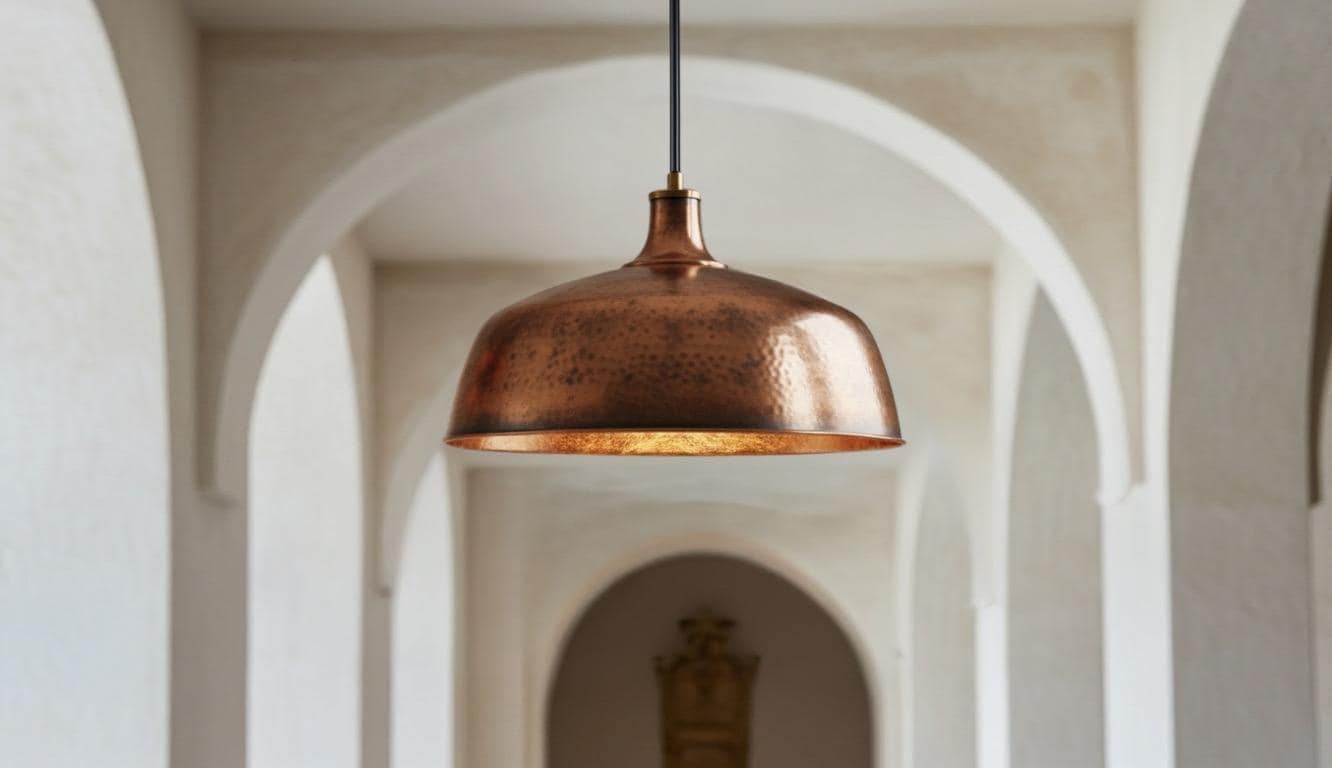 電気 照明 ライト 銅 Large copper pendant light - Etsy 日本