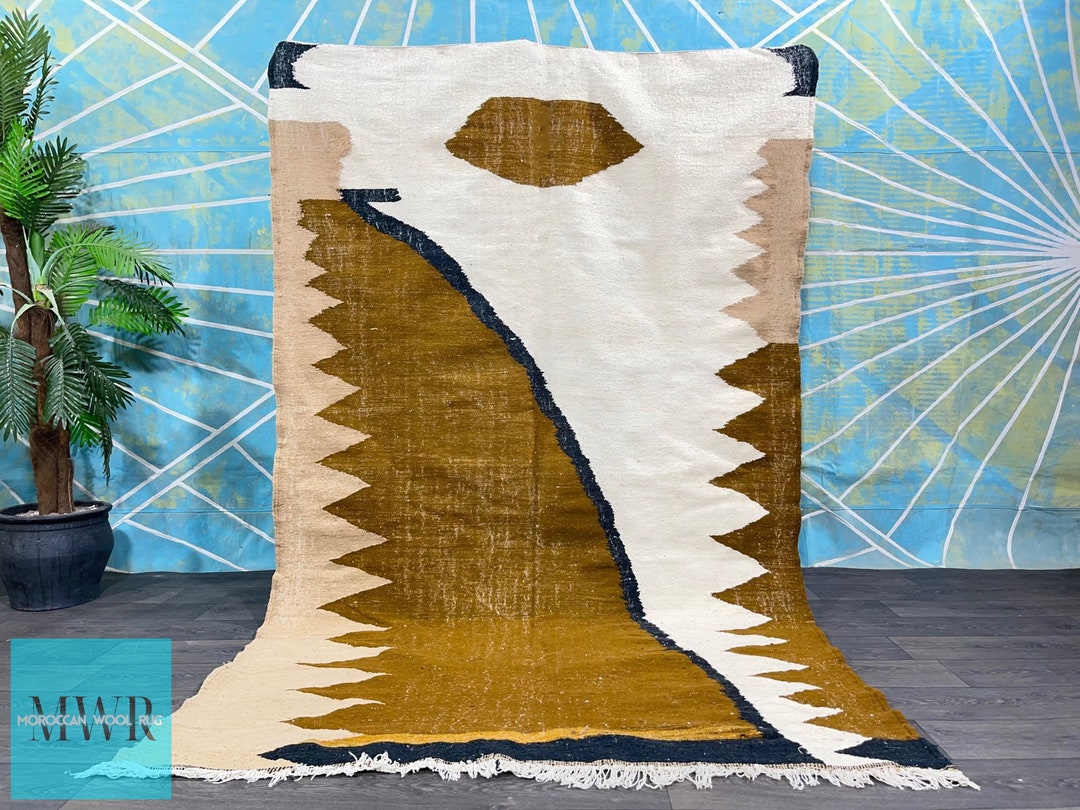 Geometric Berber Rug Flatweave Rug Custom Kilim Rug Etsy