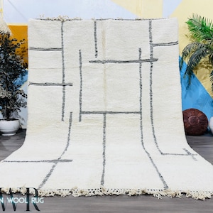 Personalized Moroccan rug - Moroccan area rug - Beni Ourain rug - Moroccan Berber rug - Handmade rug - Morocco rug - Moroccan wool rug