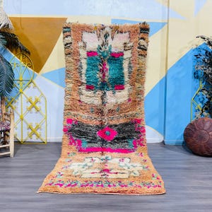 Gorgeous Runner Rug, Authentic Soft Moroccan Rug, Hallway Rug, Moroccan Carpet
