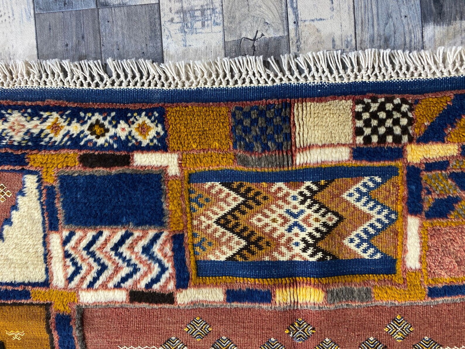 4x7 handmade berber rug moroccan Area Rug Berber Carpet Etsy