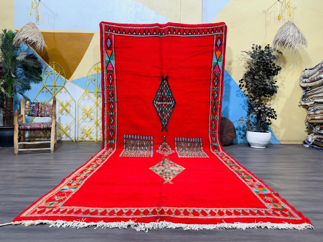 ラグ カーペット キリム 絨毯 ビンテージラグ 幾何学 赤茶 ベルギー製 ラグ カーペット キリム 絨毯 ビンテージラグ 幾何学 赤茶 ベルギー製