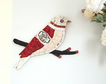 Mosaic bird wall decor