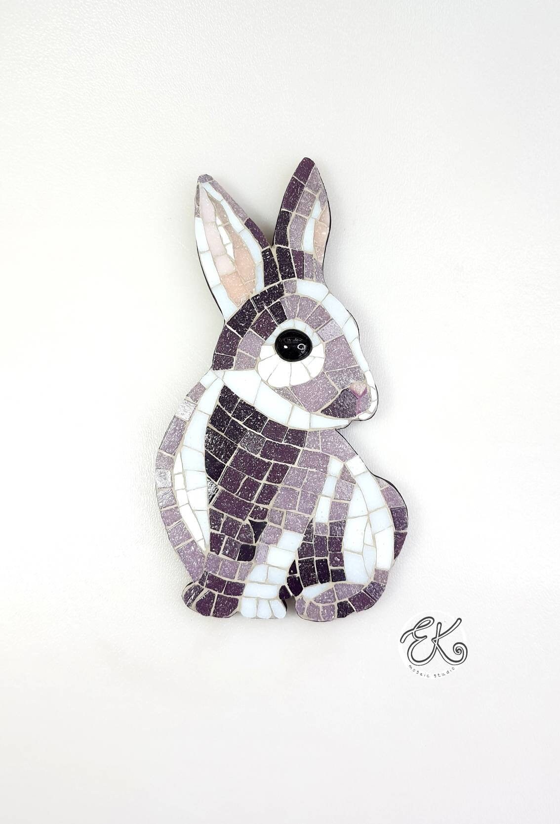 Mosaic Wall Hanging Mosaic Wall Decor Rabbit Wall Art Bunny Etsy UK
