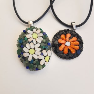 Micro mosaic pendants