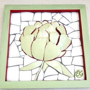 3D Ceramic Mosaic Flower Wall Decor: Picassiette Art