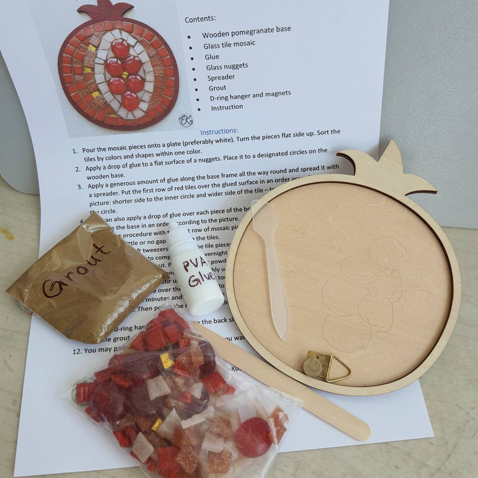 DIY Mosaik Set für Erwachsene und Kinder DIY Bastelset zum