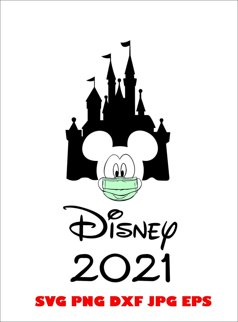 Download Disney castle svg disney 2021 svg mickey mouse mask | Etsy