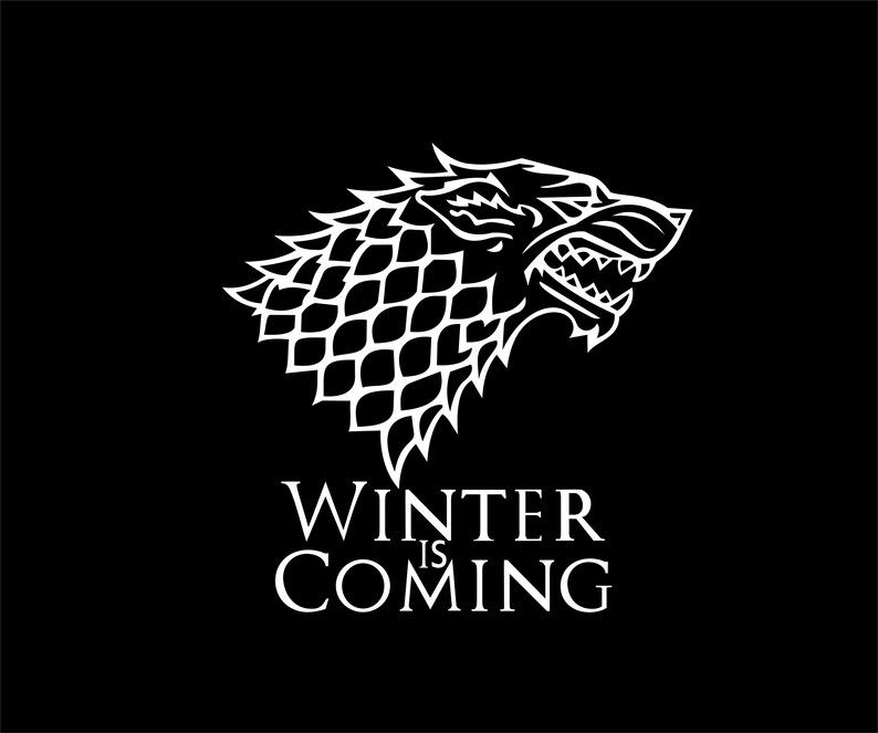 Download SVG DXF Game of thrones Winter is coming Vector Cut Files ...