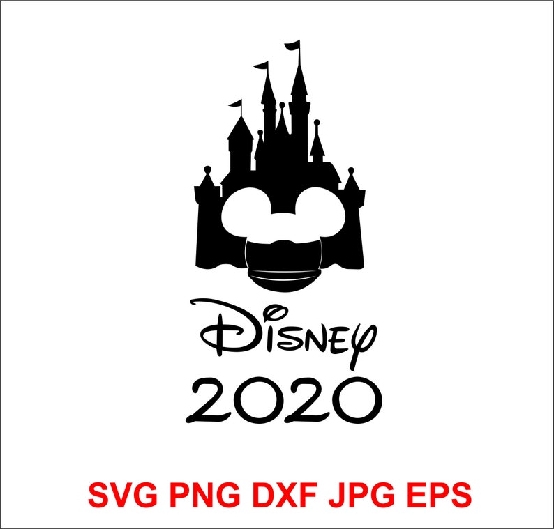 Download Disney Castle Svg Disney 2020 Svg Mickey Mouse Mask Etsy SVG, PNG, EPS, DXF File
