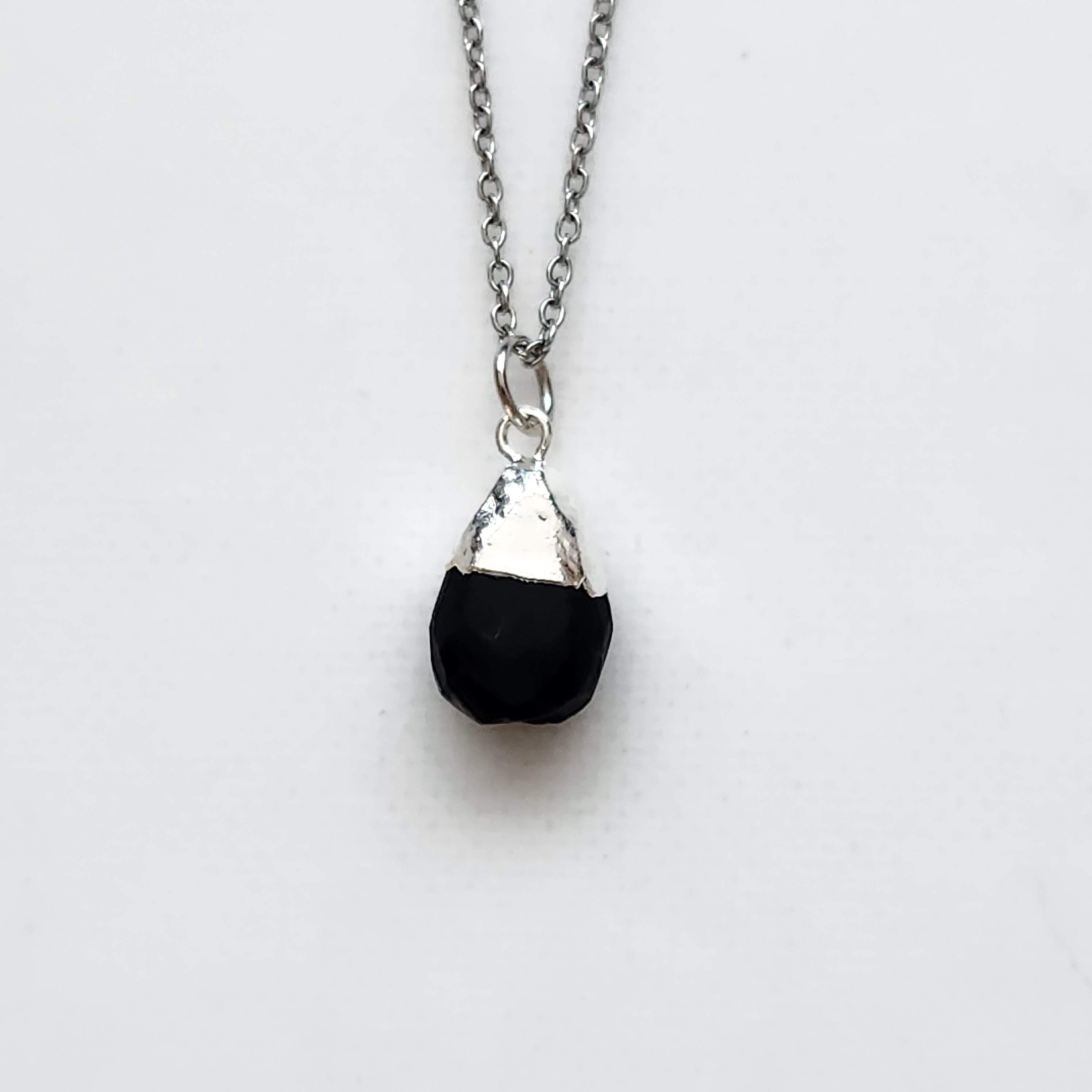 Mens Black Onyx Necklace 10mm - Etsy