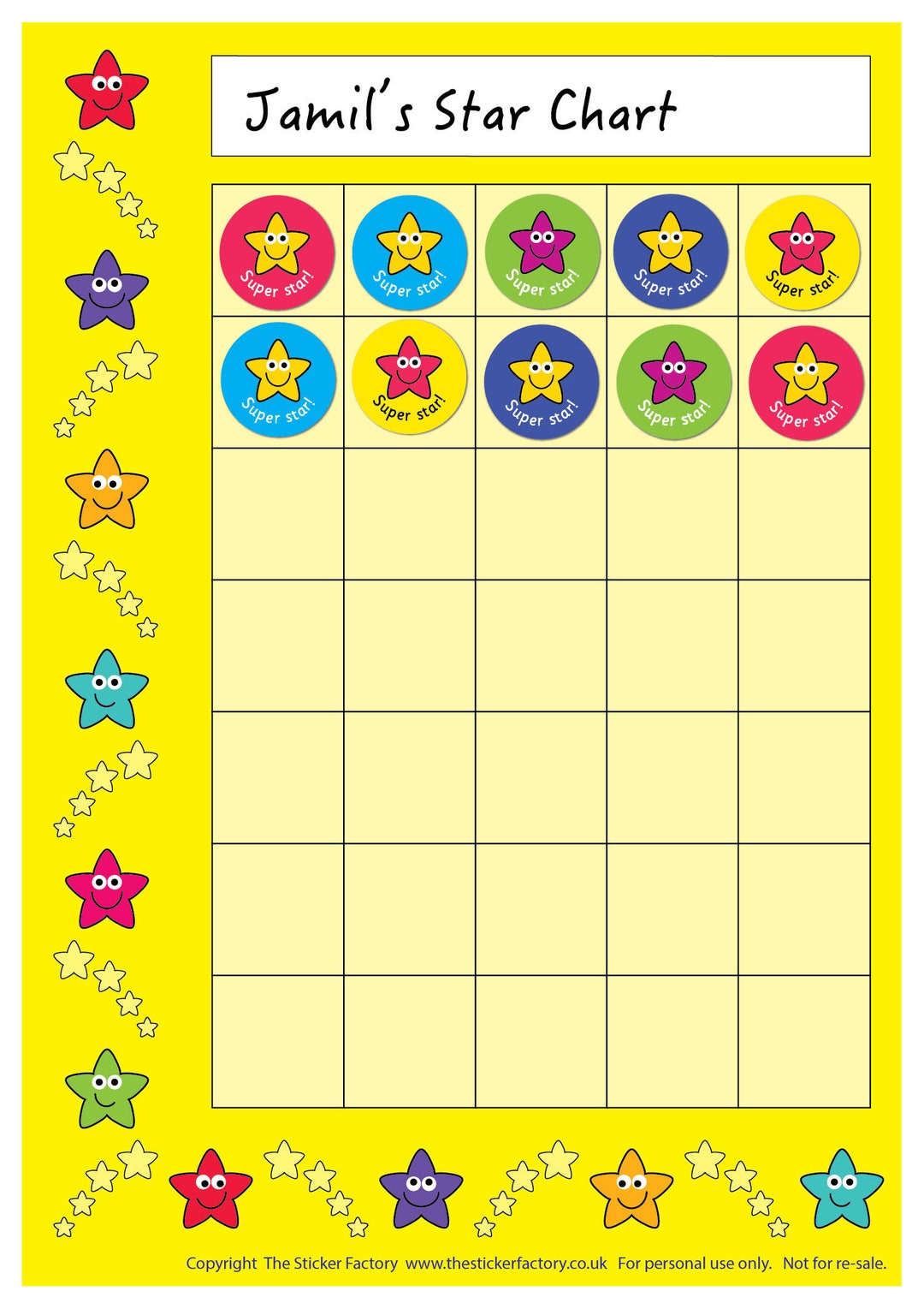  Star Stickers - Prime FREE One-Day