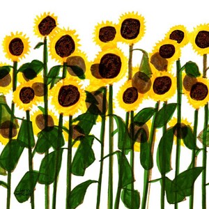 Impression/cartes tournesols