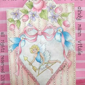 Cartão Arte Popular dos Namorados do Pequeno Cupido