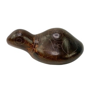 Tonala Mexican pottery Turtle Vintage Handmade folk art animal figure