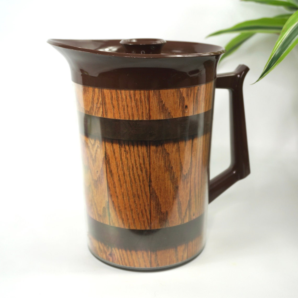 Thermo Serv insulated pitcher plastic faux wood pitcher West Etsy