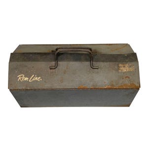 RemLine tool box vintage Industrial Metal machinist storage box