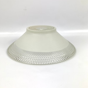 vintage Hobnail and frosted glass ceiling mount light fixture shade