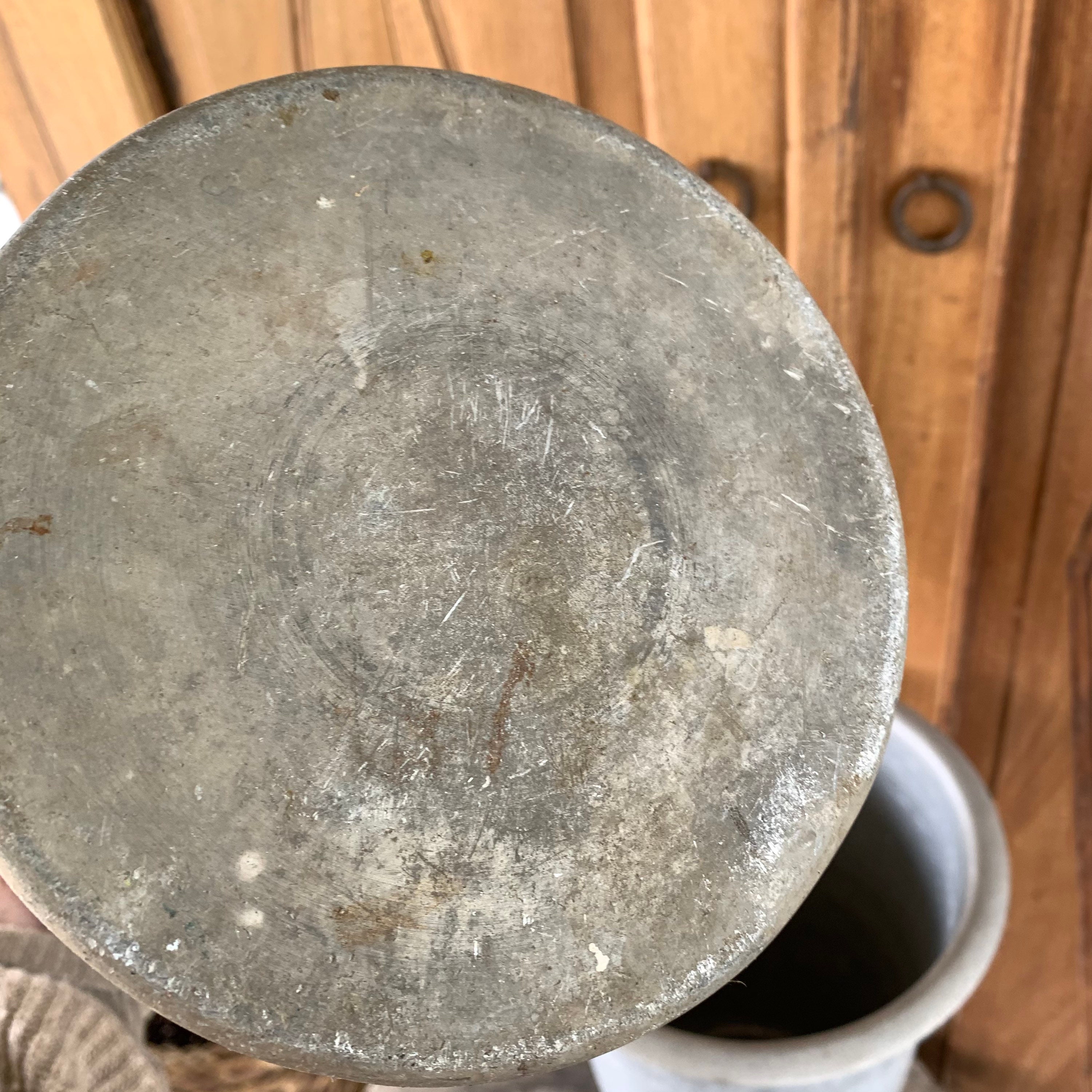 Single zinc florist bucket 13 tall galvanized metal vintage Etsy