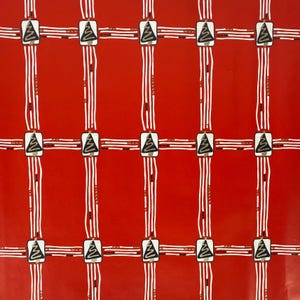 Midcentury Modern Christmas Tree Gift Wrap Sheet vintage wrapping paper