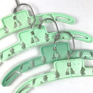 Mint Green Humpty Dumpty Kids Vintage Clothes Hangers Children Nursery Rhymes
