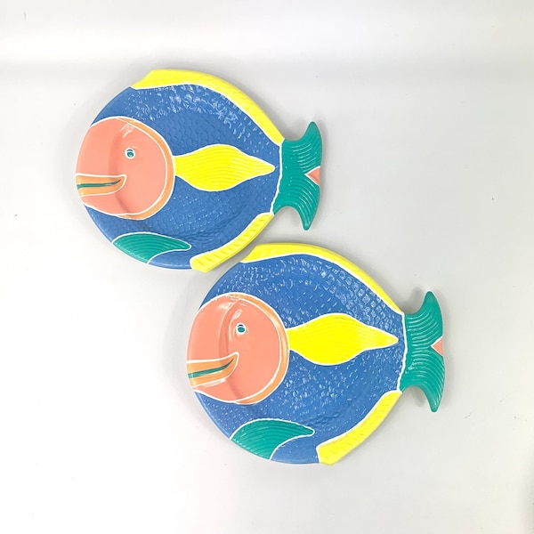 Fish Plates Etsy