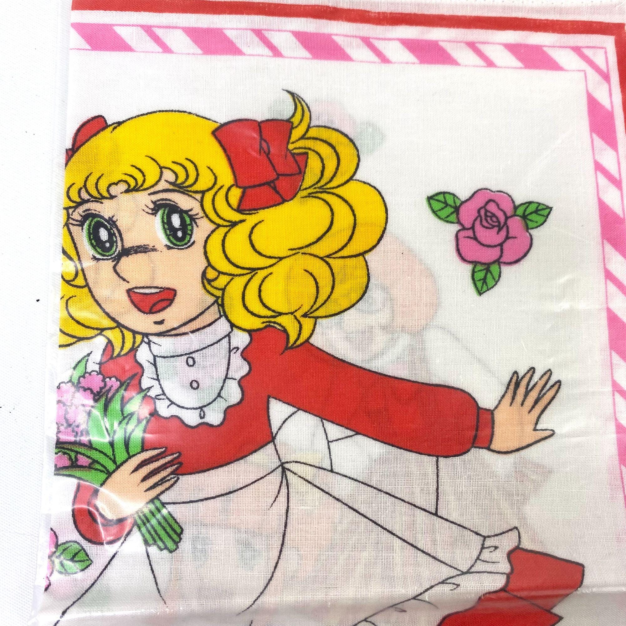 Candy Candy NOS Handkerchief 70s Vintage Yumiko Igarashi Japan