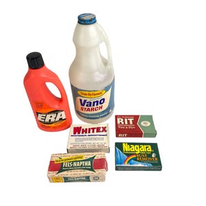 Vintage Laundry Product Packages Movie Film Props Era Vano