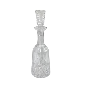 Decantador de vino Waterford Lismore con tapón, botella de cristal tallado firmada