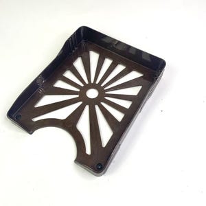 Accesorio de escritorio vintage Morris Tray con archivador Sunburst Art Deco