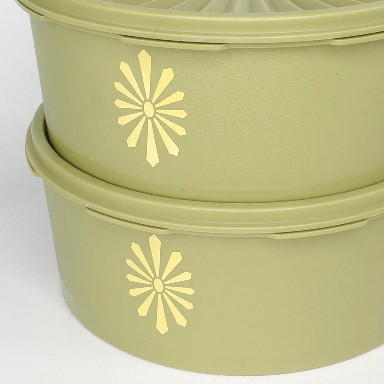 Avocado green Tupperware Servalier canisters 70s vintage Etsy