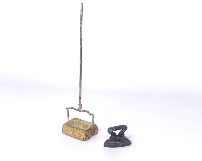 Minesweeper Rug Miniature Victorian Rug Carpet Sweeper Germany Vtg Antique Dollhouse ...
