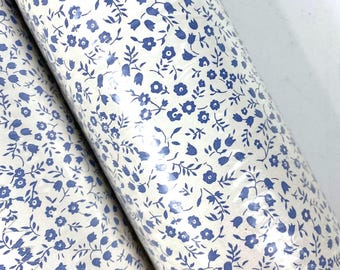 Cottage Core Tiny Blue Flower Wallpaper 3 Double Rolls 80s Vintage Prepasted
