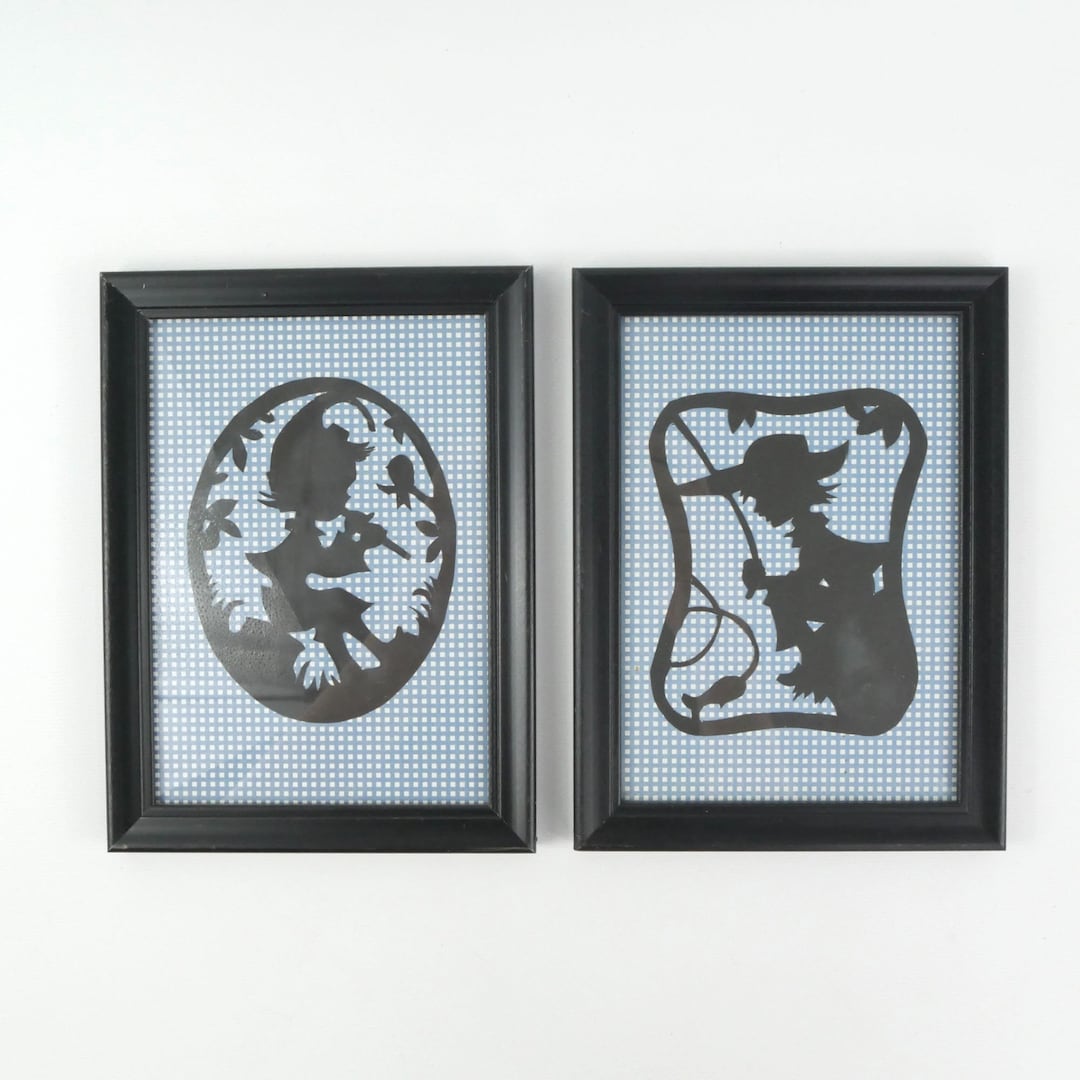 Handmade Storybook Silhouette Cut Outs Framed Wall Art Kids Etsy