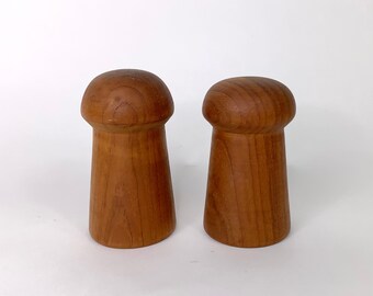 MCM teakhouten peper- en zoutvaatjes modern design