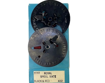 Landgraf Royal Typewriter Ribbon Metal Spool Mate Black Red 412 NOS