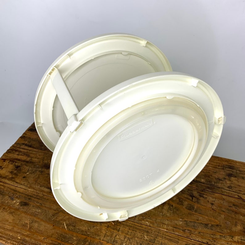 Rubbermaid Lazy Susan Turntable White Retro Kitchen Storage Etsy