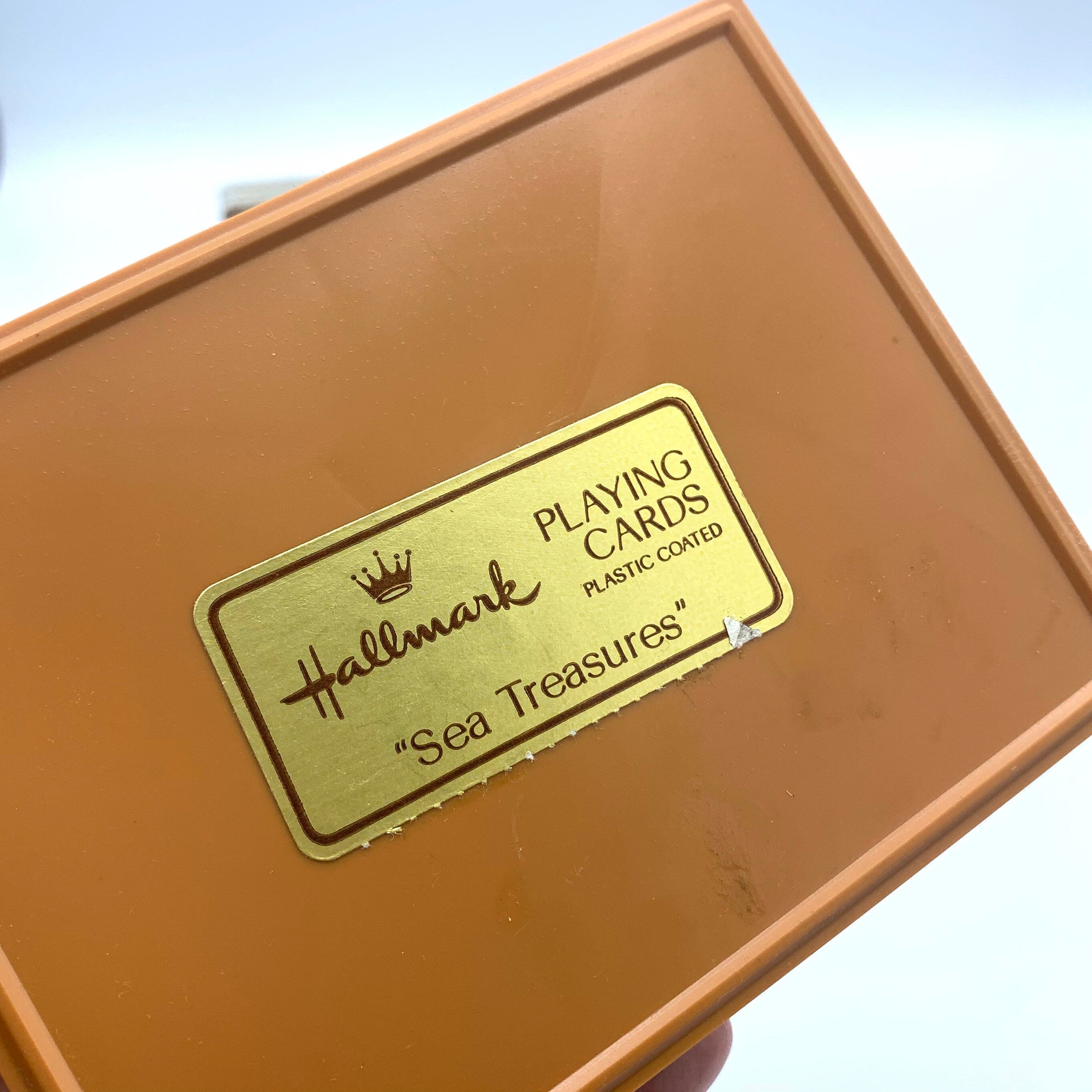 Two Sets Seashell Playing Cards and Bridge Tally NOS Vintage Etsy Canada