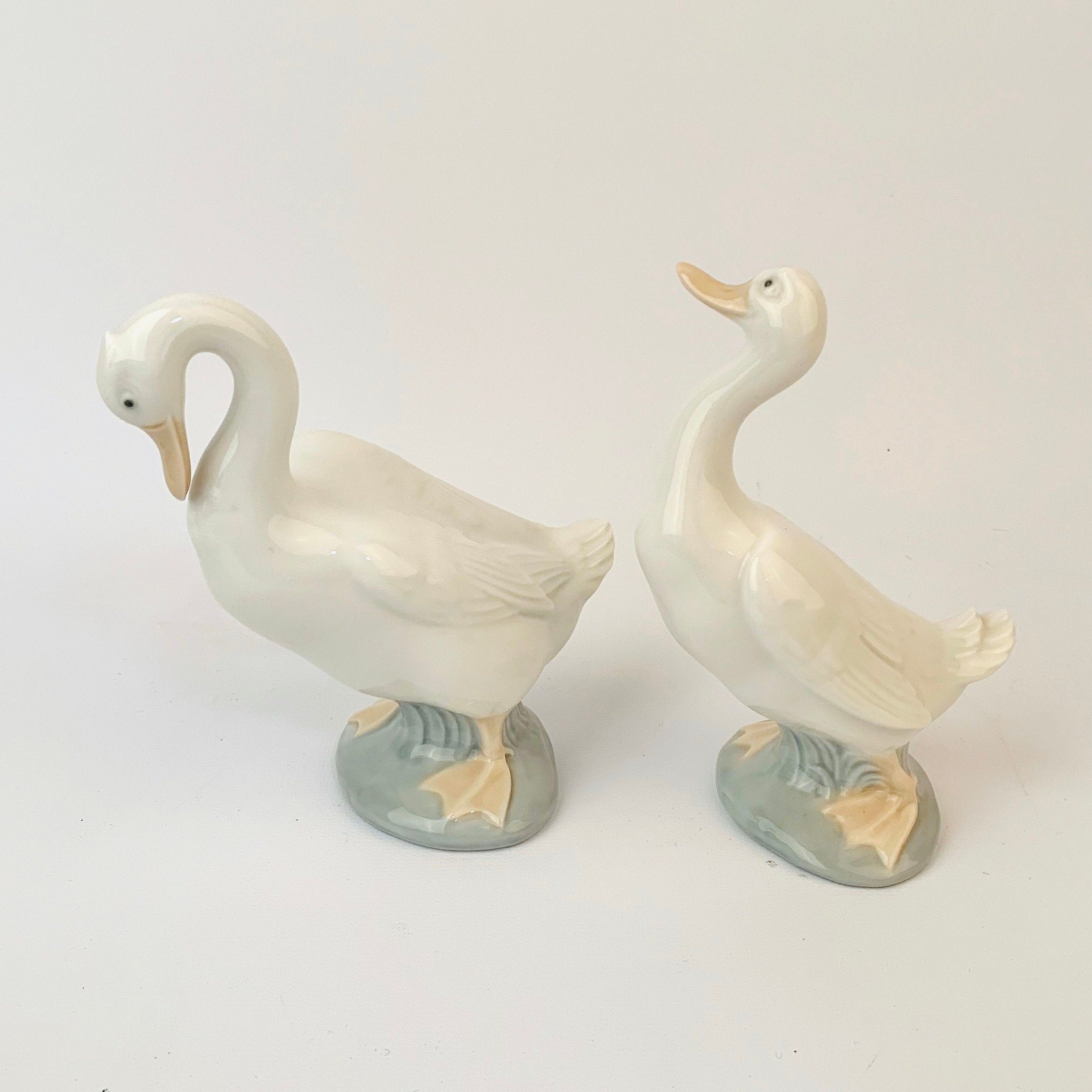 Pair Lladro Nao White Duck Figurines 1978 Daisa Geese | Etsy