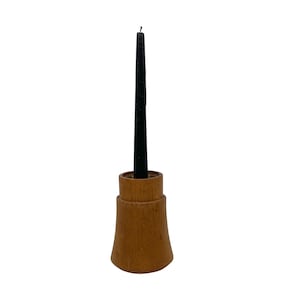 Vintage Dansk Jens Quistgaard Teakhouten kandelaar MCM Scandinavisch
