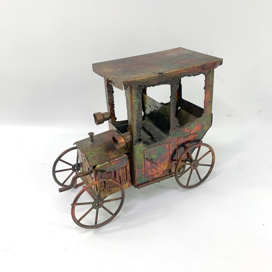 Tijuana Taxi 70s Vintage Music Box Musical Brass and Copper