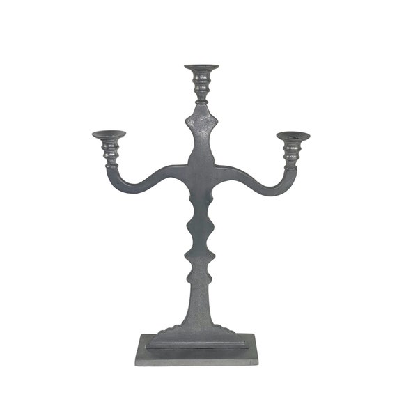 Bougeoir Ange en étain - Décoration