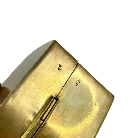 Velvet Lined Solid Brass Heart Shape jewelry trin… - image 5