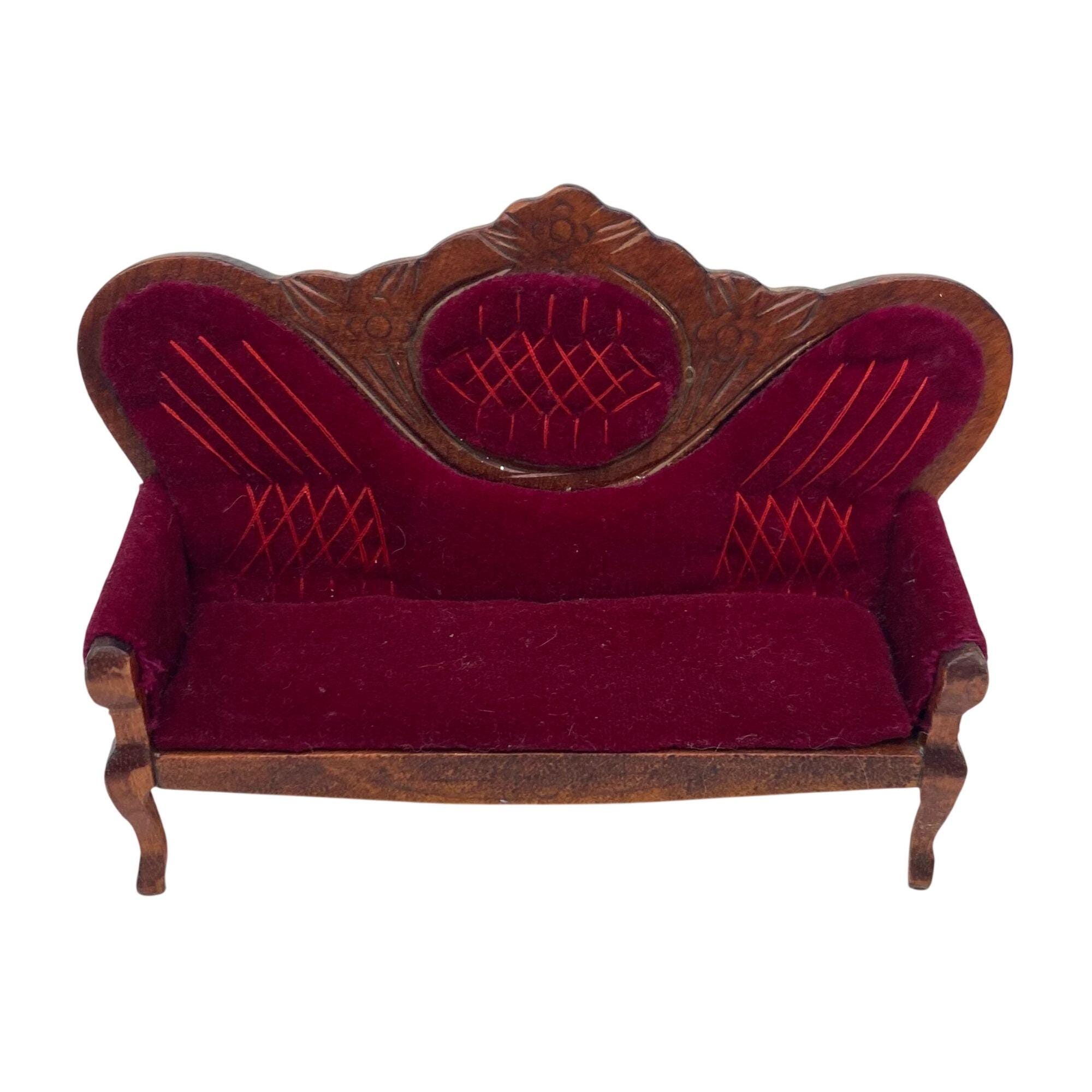 Victorian red sofa - Etsy 日本