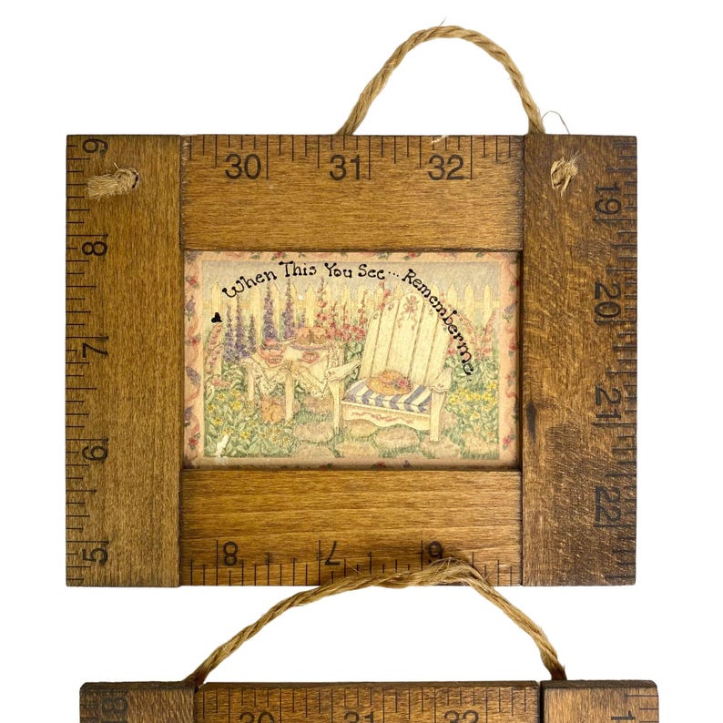 Charming Granny Core Wall Art in Wood Ruler Frames Friendship Word Art ...