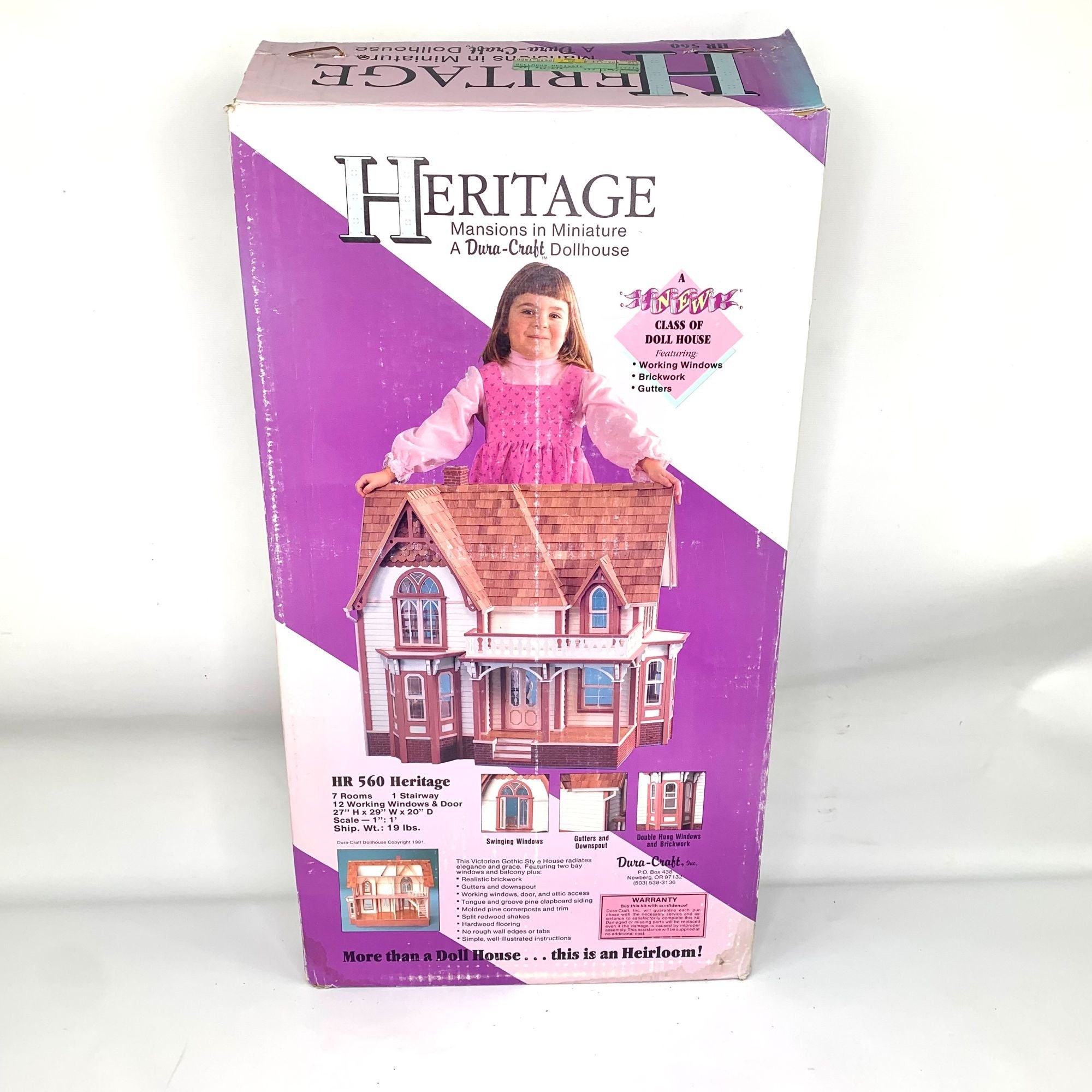 Dollhouse Kit Victoria's Farmhouse Unfinished Dollhouse 